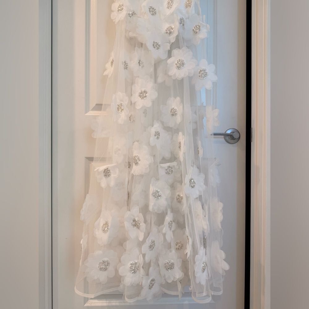 NWOT BRONX BANCO Anastasia Rosalie white Floral Sheer Corset Wedding Bridal Gown - Picture 9 of 16